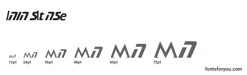 Размеры шрифта SafariPlain