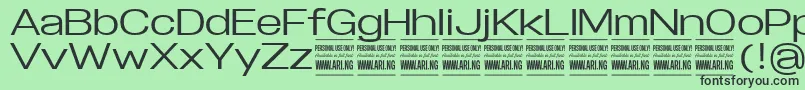 SpecifypersonalExpmedium Font – Black Fonts on Green Background