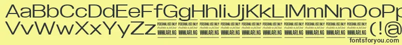 SpecifypersonalExpmedium Font – Black Fonts on Yellow Background