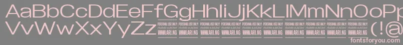 SpecifypersonalExpmedium Font – Pink Fonts on Gray Background