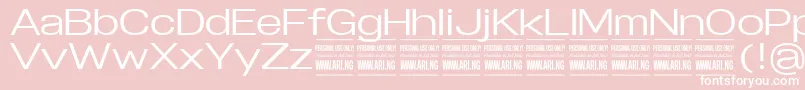 SpecifypersonalExpmedium Font – White Fonts on Pink Background