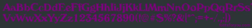 VeronarandomBold Font – Purple Fonts on Black Background