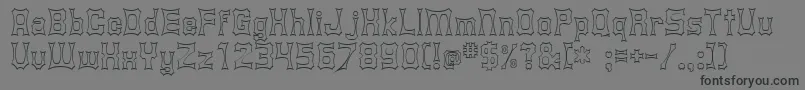 Шрифт Shurkin – чёрные шрифты на сером фоне