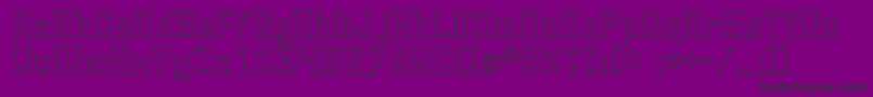 フォントShurkin – 紫の背景に黒い文字