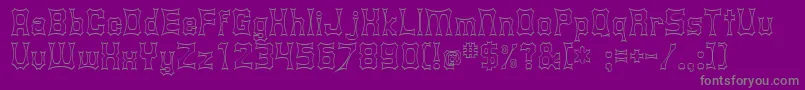 Shurkin Font – Gray Fonts on Purple Background