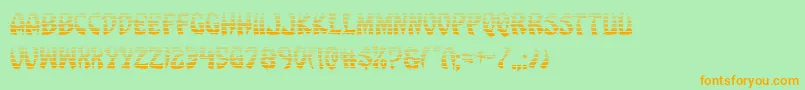 Eggrollgrad Font – Orange Fonts on Green Background