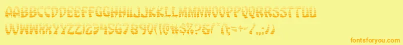 Eggrollgrad Font – Orange Fonts on Yellow Background