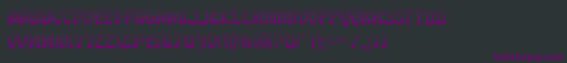 Шрифт Eggrollgrad – фиолетовые шрифты на чёрном фоне
