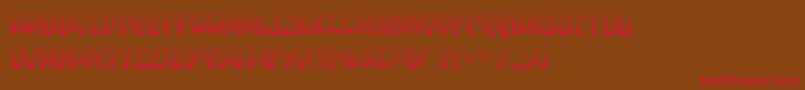 Eggrollgrad Font – Red Fonts on Brown Background