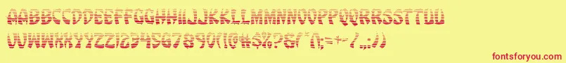 Eggrollgrad Font – Red Fonts on Yellow Background