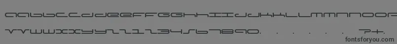 フォントAdamfont – 黒い文字の灰色の背景
