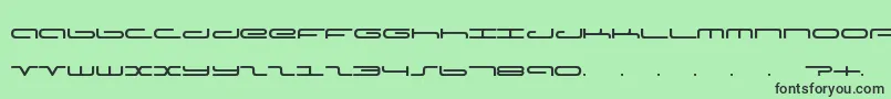 Adamfont Font – Black Fonts on Green Background