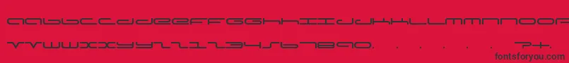 Adamfont Font – Black Fonts on Red Background