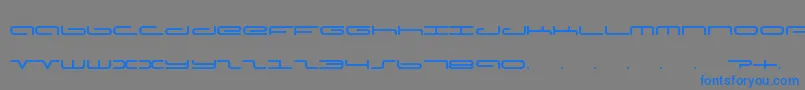 フォントAdamfont – 灰色の背景に青い文字