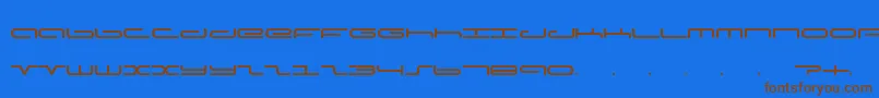 Adamfont Font – Brown Fonts on Blue Background