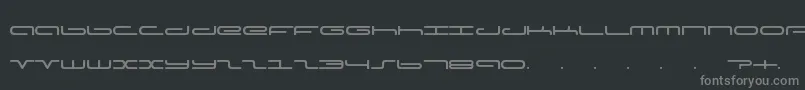 Adamfont Font – Gray Fonts on Black Background