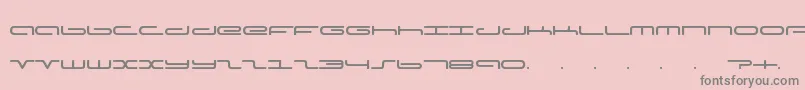 Adamfont Font – Gray Fonts on Pink Background