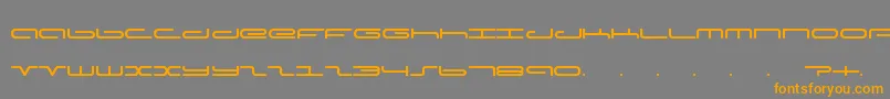 Adamfont Font – Orange Fonts on Gray Background
