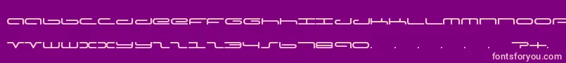 Adamfont Font – Pink Fonts on Purple Background