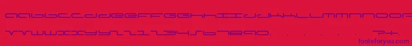 Adamfont Font – Purple Fonts on Red Background