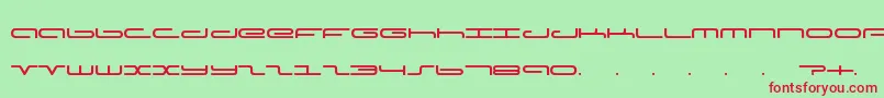 Adamfont Font – Red Fonts on Green Background