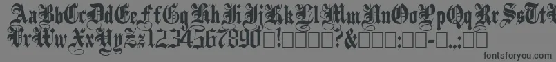 Шрифт PlainBlack – чёрные шрифты на сером фоне