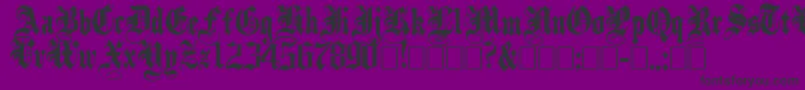 Шрифт PlainBlack – чёрные шрифты на фиолетовом фоне