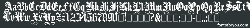 PlainBlack-Schriftart – Weiße Schriften auf schwarzem Hintergrund