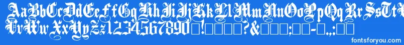 PlainBlack Font – White Fonts on Blue Background