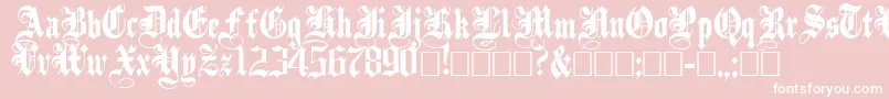 PlainBlack Font – White Fonts on Pink Background