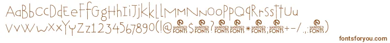 Tobu Font – Brown Fonts on White Background