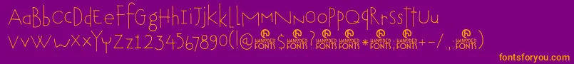 Tobu Font – Orange Fonts on Purple Background