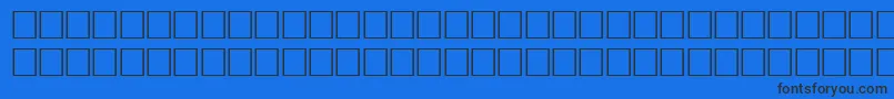 Шрифт Bodonif7 – чёрные шрифты на синем фоне