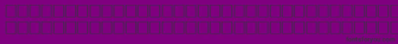 Bodonif7-fontti – mustat fontit violetilla taustalla