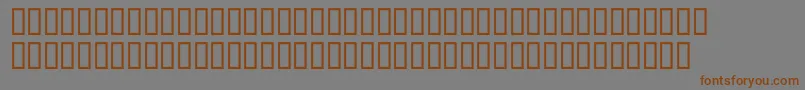 McsAbhaV60 Font – Brown Fonts on Gray Background