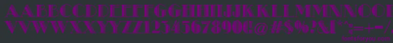 MetroRetroB Font – Purple Fonts on Black Background