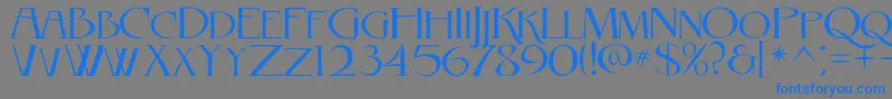 fuente RebelCaps2010 – Fuentes Azules Sobre Fondo Gris