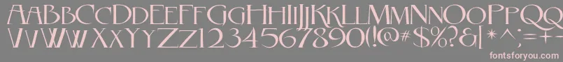 RebelCaps2010 Font – Pink Fonts on Gray Background