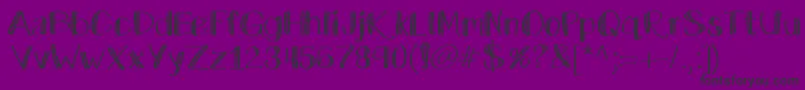 Katecelebration Font – Black Fonts on Purple Background