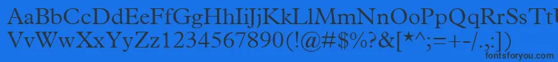 TerminusLightSsiLight Font – Black Fonts on Blue Background