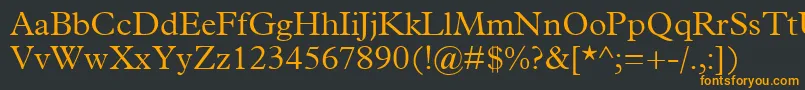 TerminusLightSsiLight Font – Orange Fonts on Black Background