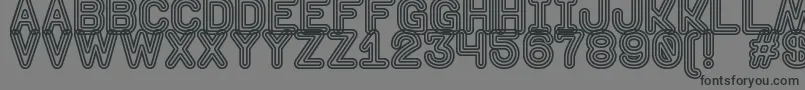 DiscotequeSt Font – Black Fonts on Gray Background