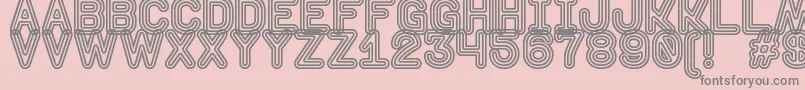 DiscotequeSt Font – Gray Fonts on Pink Background