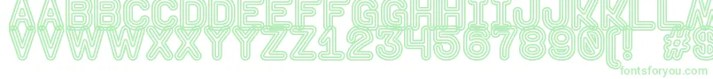 DiscotequeSt Font – Green Fonts on White Background