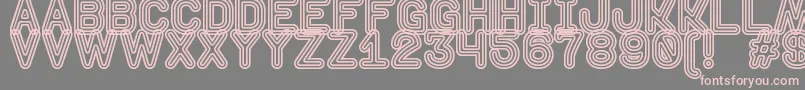 DiscotequeSt Font – Pink Fonts on Gray Background
