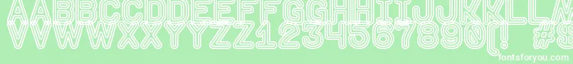 fuente DiscotequeSt – Fuentes Blancas Sobre Fondo Verde