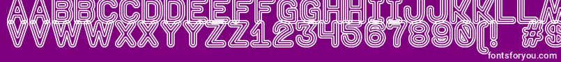 DiscotequeSt Font – White Fonts on Purple Background