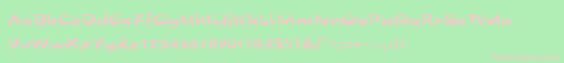 ShoLtRoman Font – Pink Fonts on Green Background