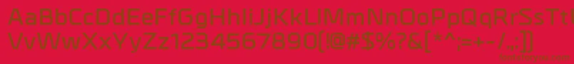 MetralDemibold Font – Brown Fonts on Red Background