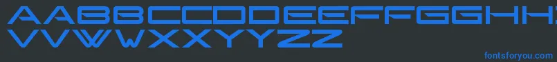 Gonzalessans Font – Blue Fonts on Black Background